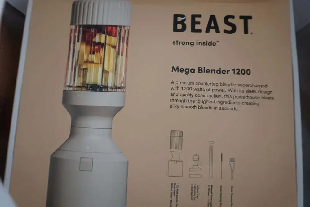 Beast Mega Blender 1200 Watt Countertop Blender - Sand